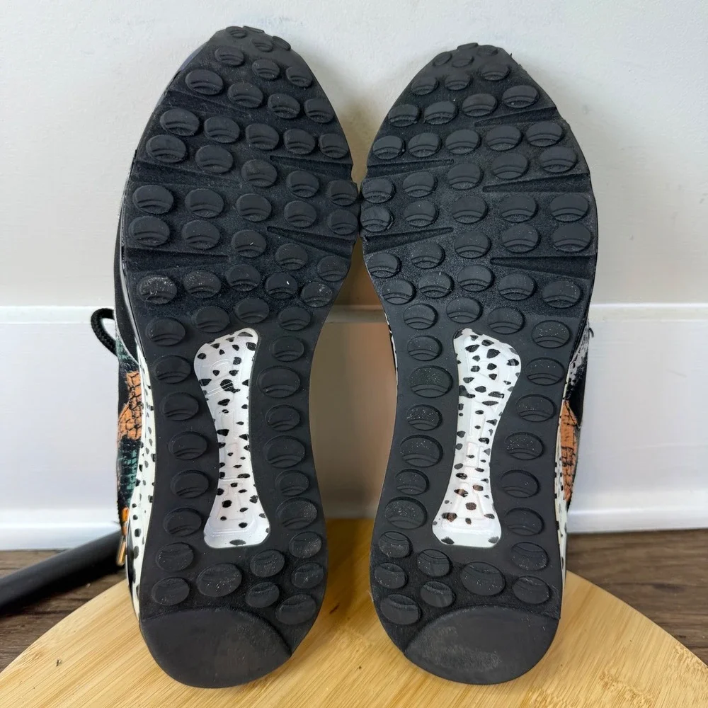 Steve Madden Barra Sneakers Womens 8M Multicolor Animal Print Chunky Streetwear - Picture 7 of 8